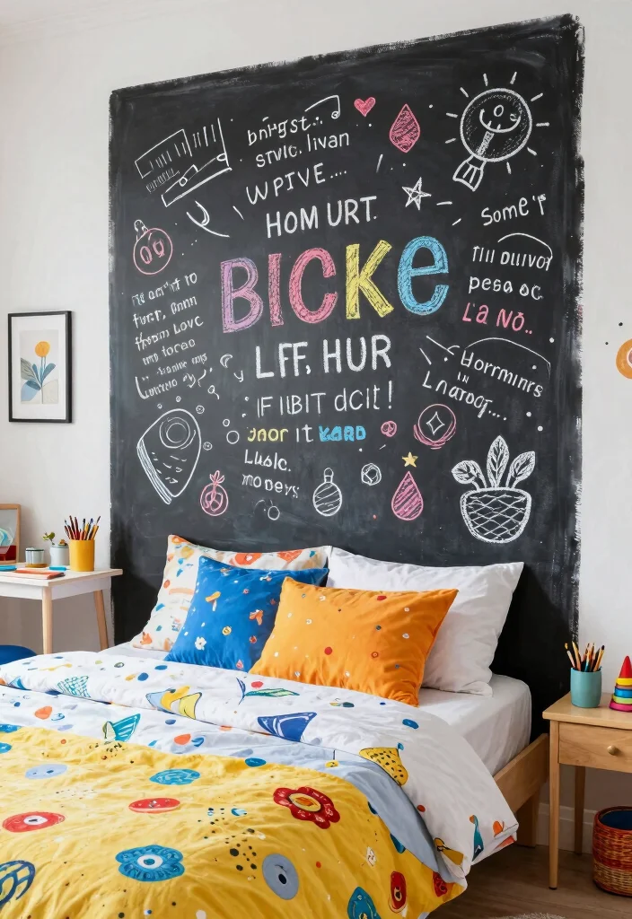 16 Bedroom Headboard Wall Ideas That Create Instant Depth 61 16 Bedroom Headboard Wall Ideas That Create Instant Depth 11. Chalkboard Paint Headboard 0