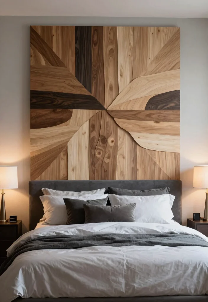 16 Bedroom Headboard Wall Ideas That Create Instant Depth 65 16 Bedroom Headboard Wall Ideas That Create Instant Depth 15. 3D Wall Art Headboard 0
