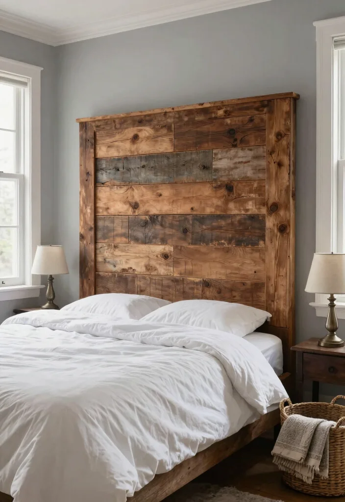 16 Bedroom Headboard Wall Ideas That Create Instant Depth 12 16 Bedroom Headboard Wall Ideas That Create Instant Depth 2. Rustic Wood Plank Headboard 0