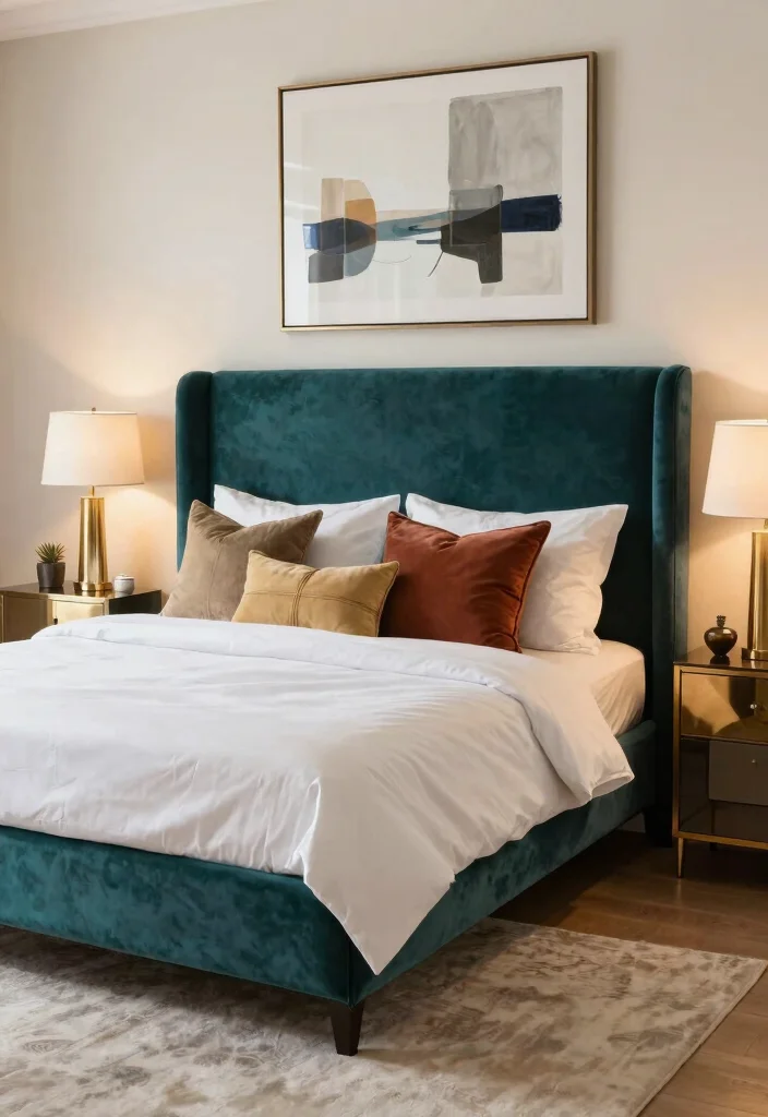 16 Bedroom Headboard Wall Ideas That Create Instant Depth 23 16 Bedroom Headboard Wall Ideas That Create Instant Depth 3. Upholstered Velvet Headboard 0