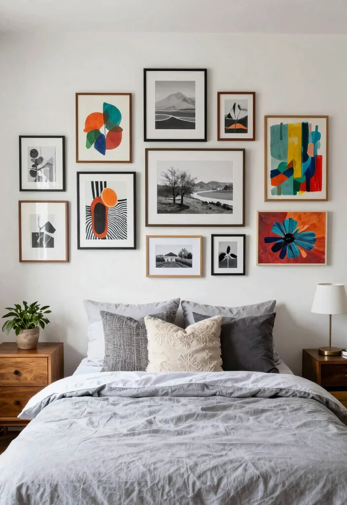 16 Bedroom Headboard Wall Ideas That Create Instant Depth 24 16 Bedroom Headboard Wall Ideas That Create Instant Depth 4. Gallery Wall Headboard 0