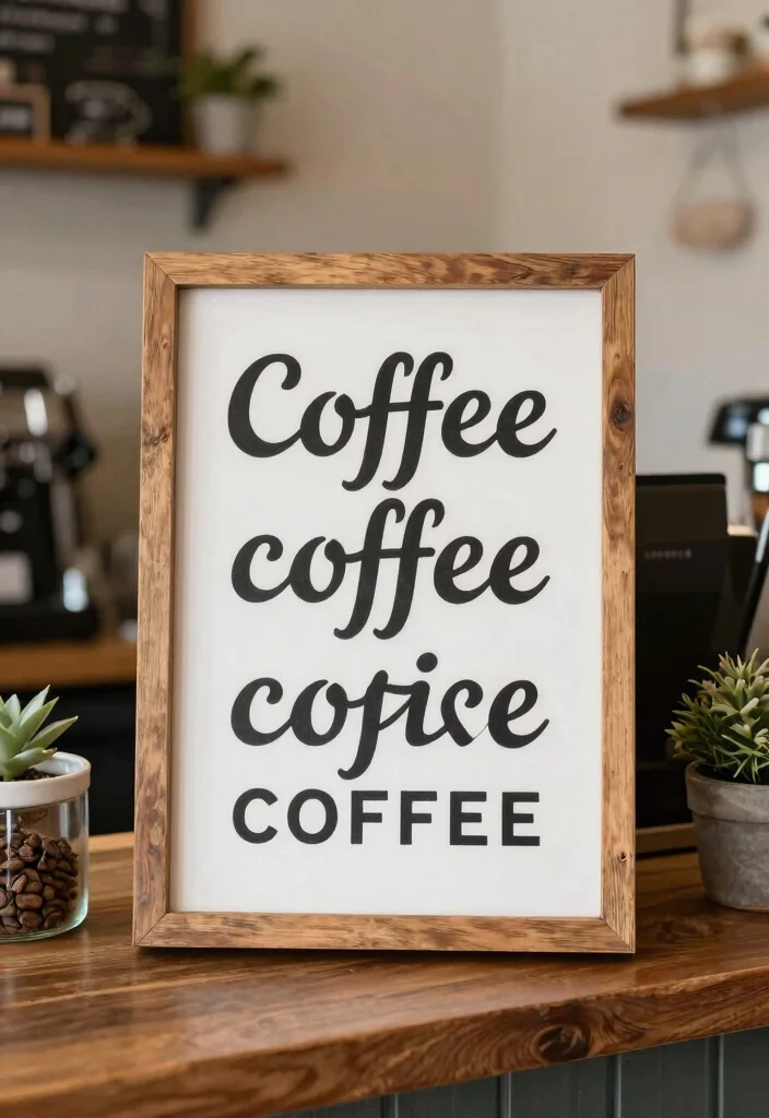 16 Coffee Bar Decor Ideas That Make Guests Instantly Smile 16. Thoughtful Coffee Etiquette Signs 0