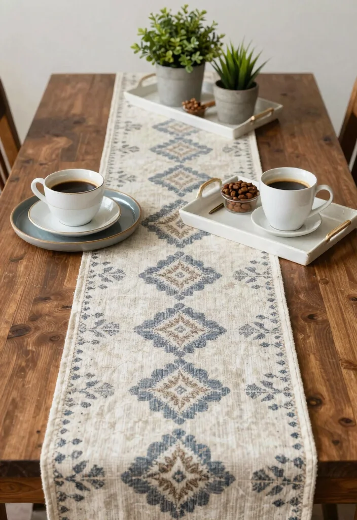 16 Coffee Bar Decor Ideas That Make Guests Instantly Smile 6. Coffee Themed Table Decor 0