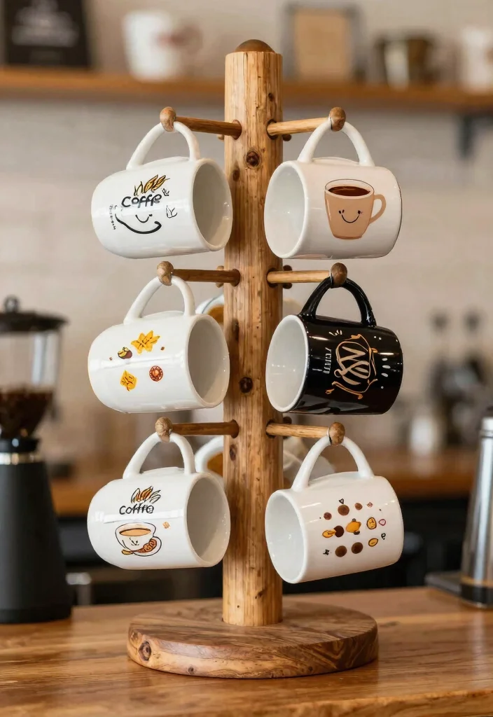 16 Coffee Bar Decor Ideas That Make Guests Instantly Smile 7. Personalized Coffee Mugs 0
