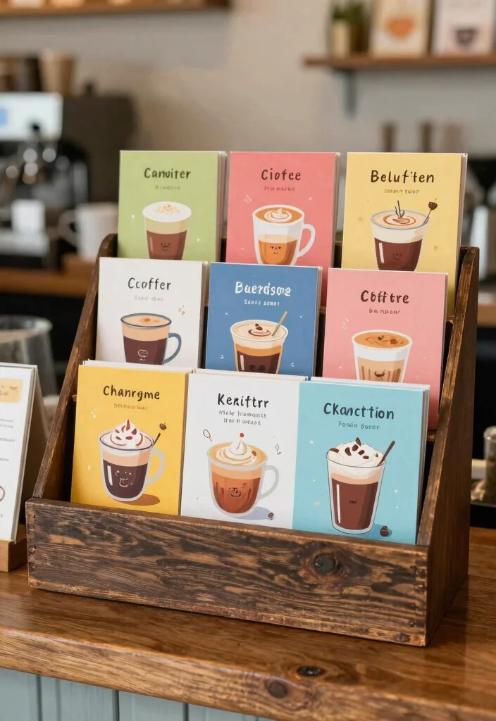 16 Coffee Bar Decor Ideas That Make Guests Instantly Smile 8. Creative Coffee Recipe Cards 0
