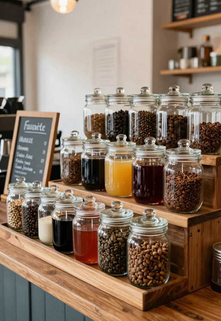 16 Coffee Bar Ideas That Make Mornings Feel Slow and Intentional 12. Coffee Ingredients Station 0