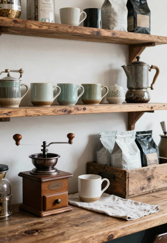16 Coffee Bar Ideas That Make Mornings Feel Slow and Intentional 2. Vintage Finds 0