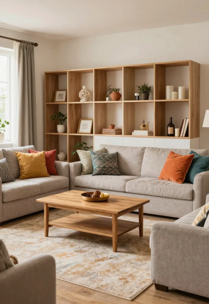 16 Cube Organizer Ideas Living Room That Hide Mess Effortlessly 13. Cube Organizers with Built In Seating 0