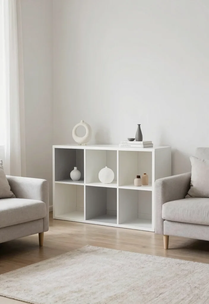 16 Cube Organizer Ideas Living Room That Hide Mess Effortlessly 14. Minimalistic Cube Organizers 0