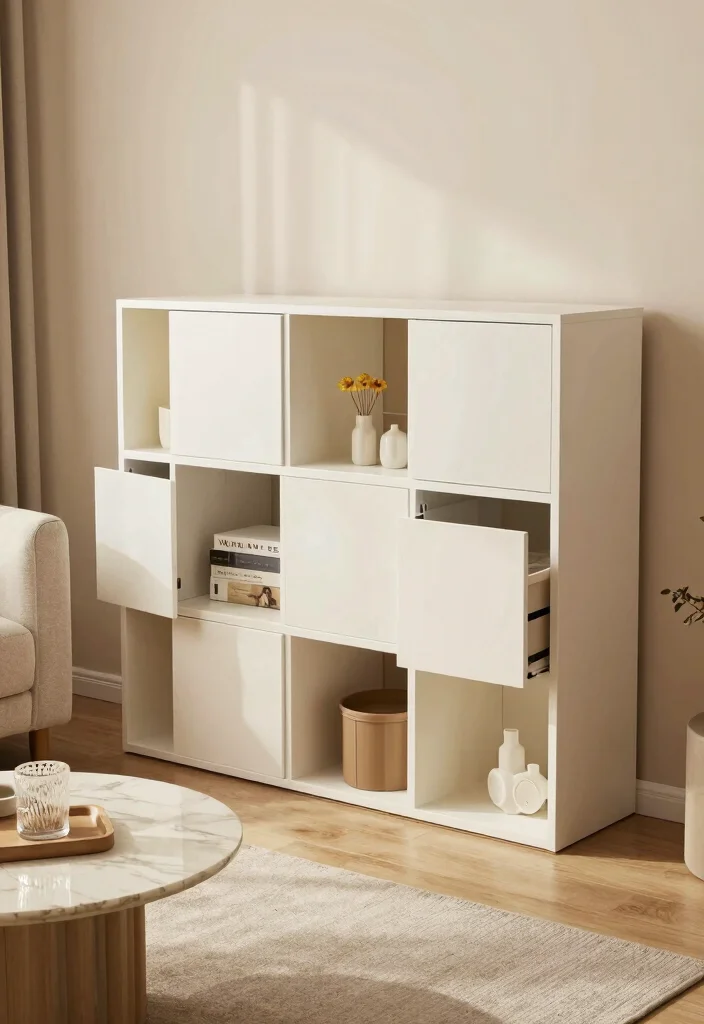 16 Cube Organizer Ideas Living Room That Hide Mess Effortlessly 16. Cube Organizers with Hidden Compartments 0