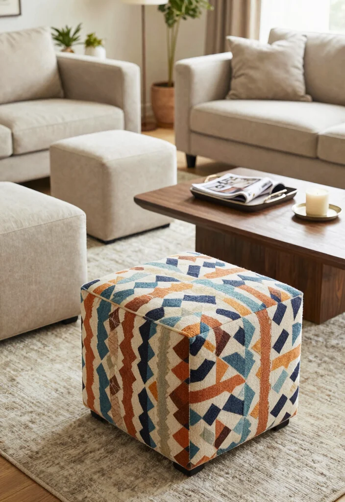16 Cube Organizer Ideas Living Room That Hide Mess Effortlessly 3. Multi Functional Cube Ottomans 0