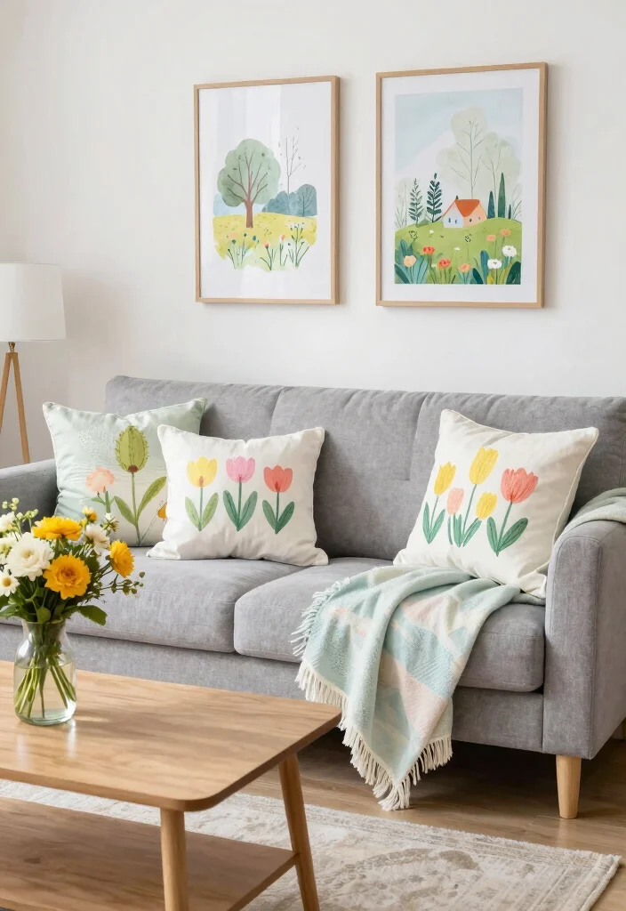 16 Grey and White Living Room Ideas Modern and Elevated 15. Seasonal Decor Switch 0