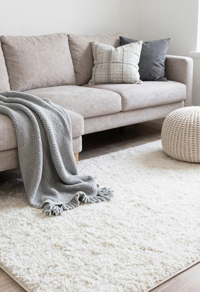 16 Grey and White Living Room Ideas Modern and Elevated 3. Layered Textures 0