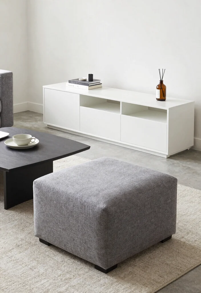 16 Grey and White Living Room Ideas Modern and Elevated 5. Functional Furniture 0