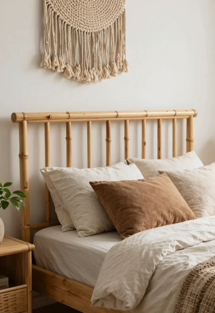 16 Headboard Ideas That Completely Change Bedroom Energy 5. Bamboo Headboard 0