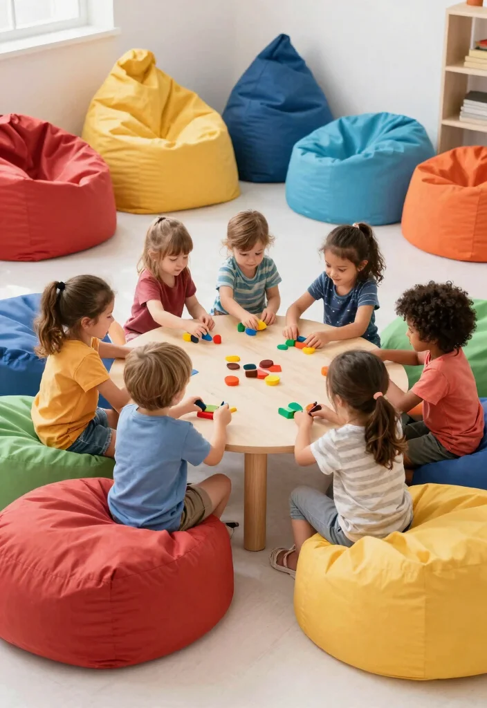 16 IKEA Playroom Ideas That Look Custom on a Budget 10. Practical and Stylish Seating 0