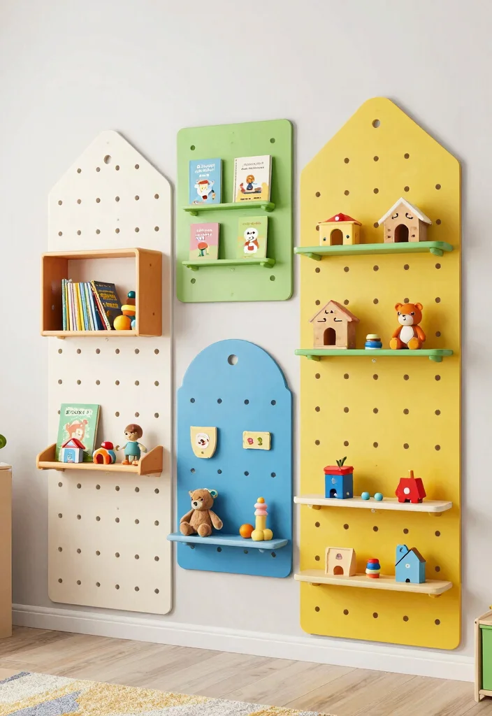 16 IKEA Playroom Ideas That Look Custom on a Budget 11. Wall Mounted Toy Storage 0
