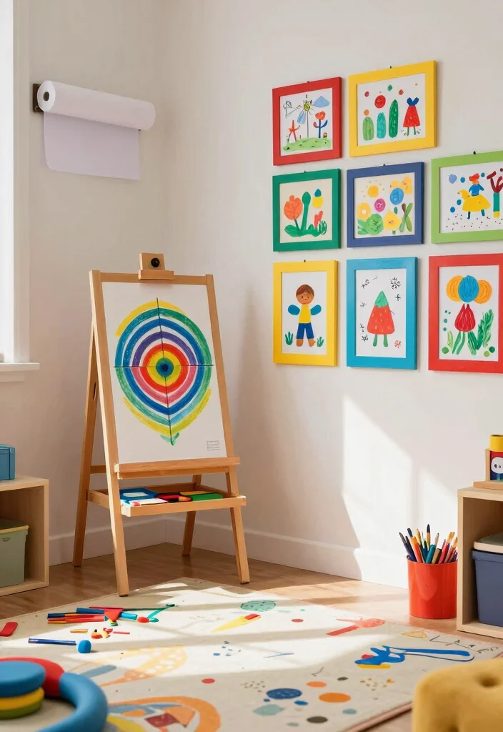 16 IKEA Playroom Ideas That Look Custom on a Budget 2. A Creative Art Corner 0