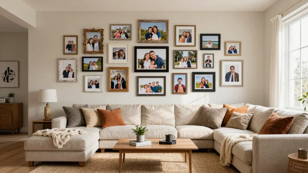 16 Living Room Collage Wall Ideas That Tell Your Story Beautifully