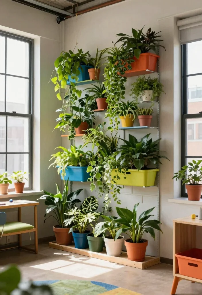 16 Loft Playroom Ideas That Use Vertical Space Creatively 9. Vertical Garden Elements 0