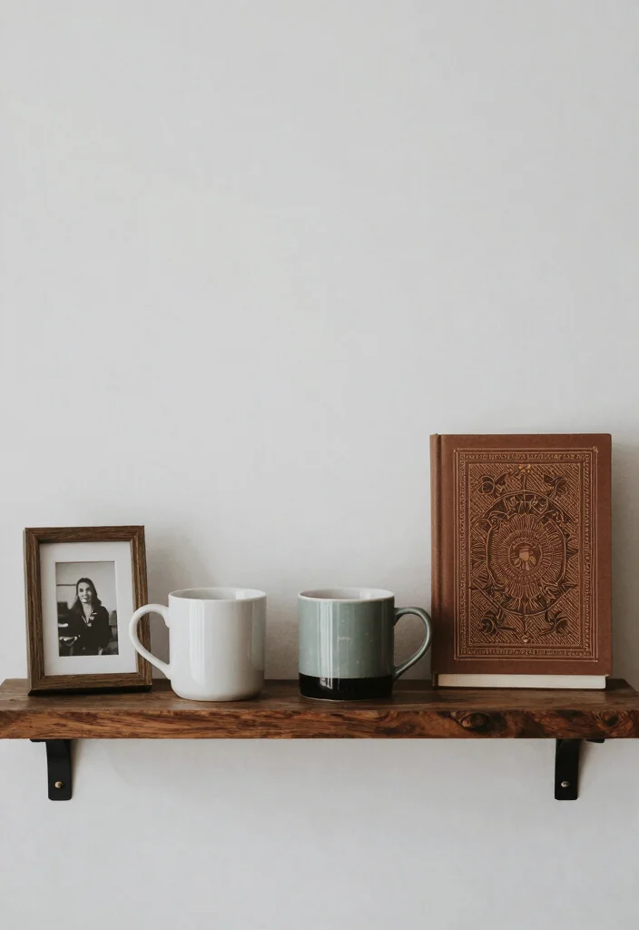 16 Minimalist Coffee Bar Ideas with Clean Quiet Energy 16. Personal Touches 0