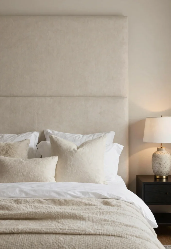 16 No Headboard Ideas That Feel Minimal but Not Empty 7. Upholstered Wall 0