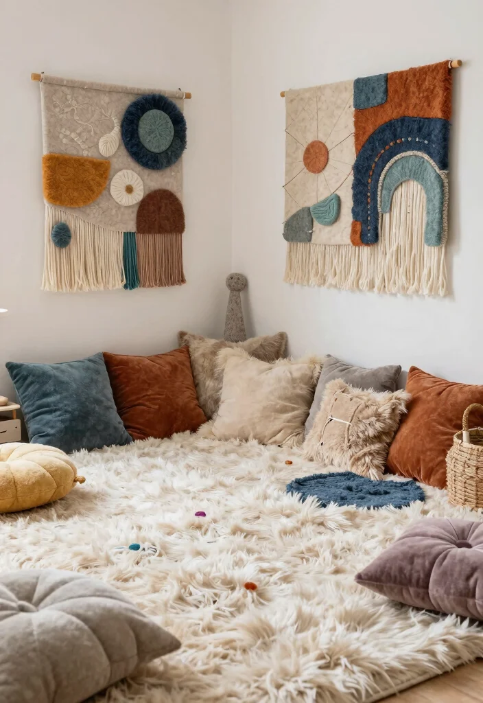 16 Playroom Ideas That Feel Fun Without Feeling Chaotic 10. Playful Textures 0