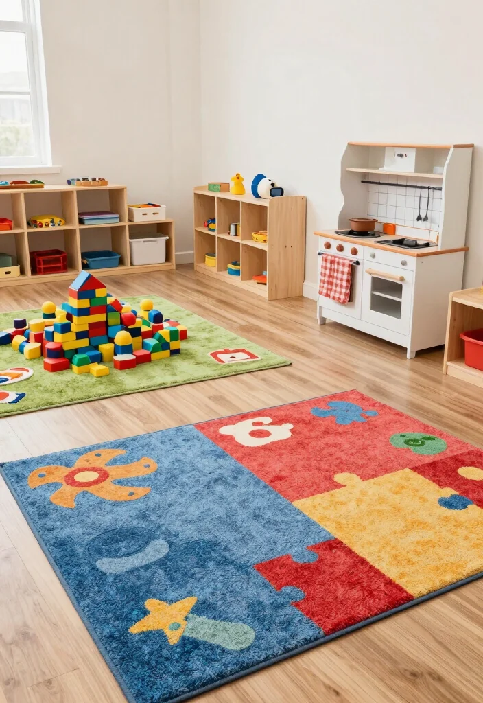 16 Playroom Ideas That Feel Fun Without Feeling Chaotic 14. Interactive Play Zones 0