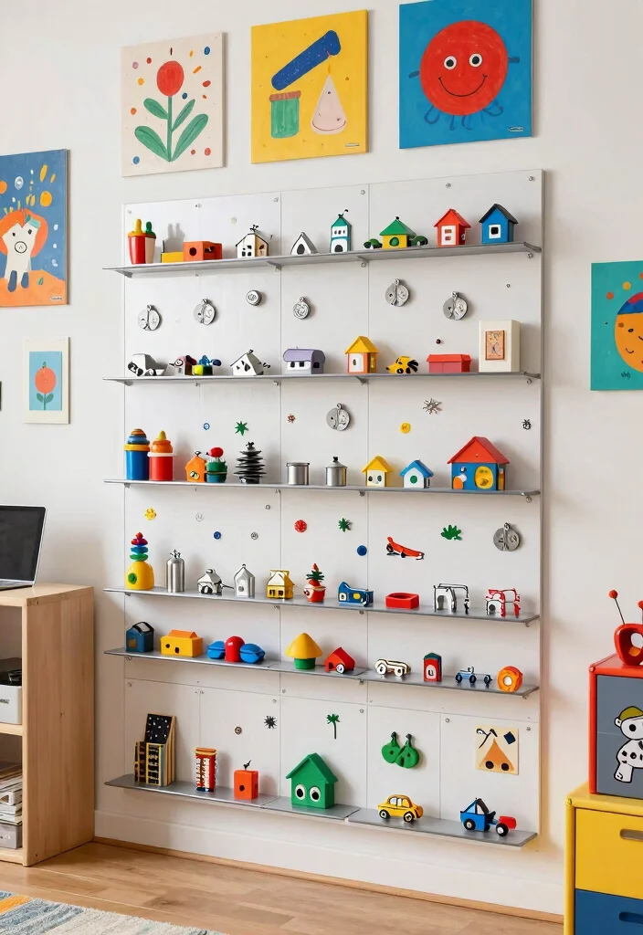 16 Playroom Storage Ideas That Make Cleanup Feel Easy 15. Magnetic Storage Ideas 0