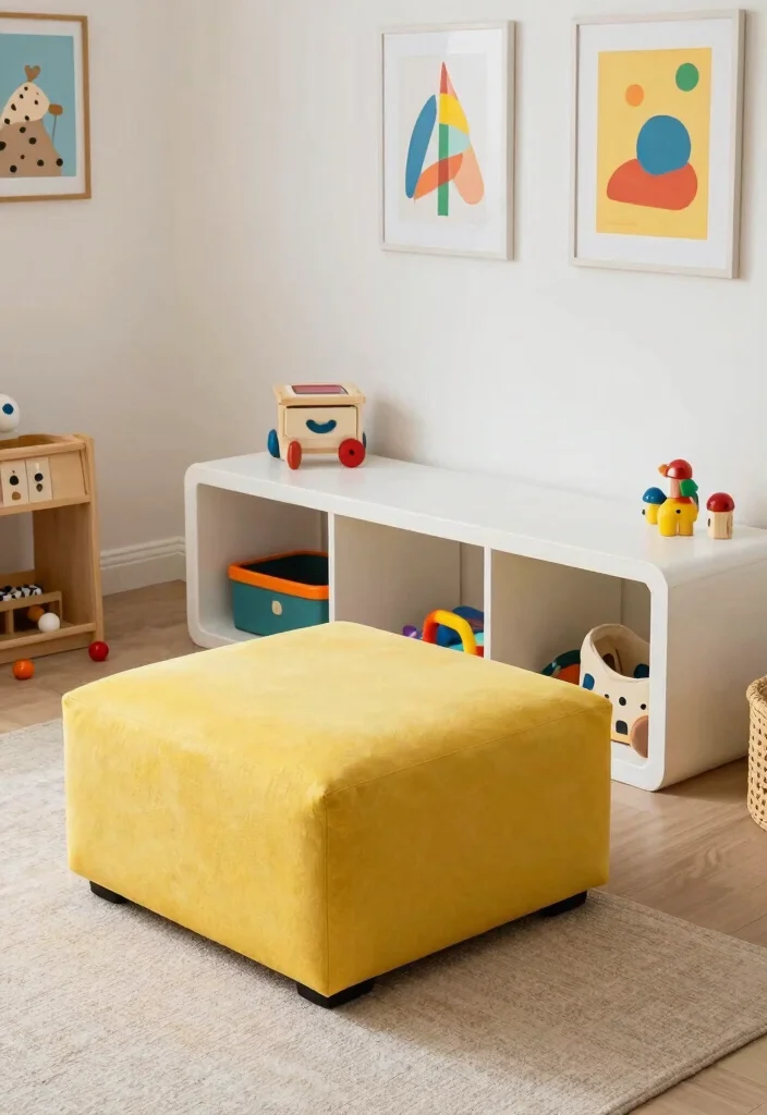 16 Playroom Storage Ideas That Make Cleanup Feel Easy 3. Multi Functional Furniture 0