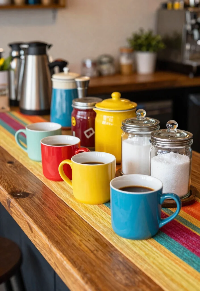 16 Rustic Coffee Bar Ideas That Feel Warm and Collected 65 16 Rustic Coffee Bar Ideas That Feel Warm and Collected 15. Colorful Rustic Coffee Bar 0