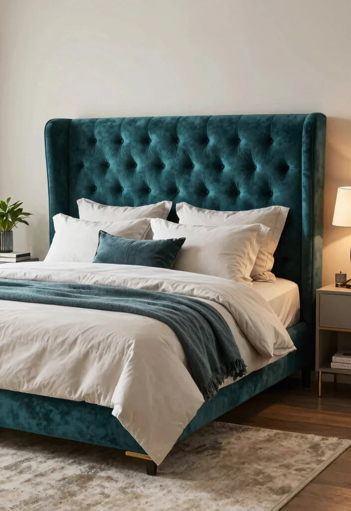 16 Unique Headboard Ideas That Feel Custom and High End 2. Tufted Upholstered Elegance 0