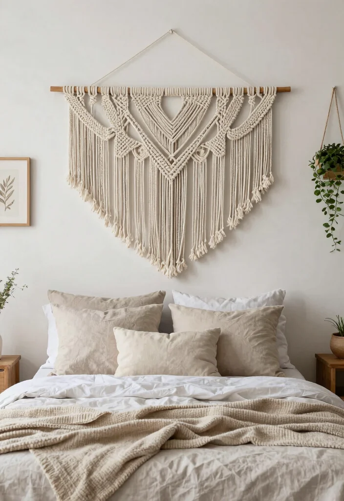 16 Unique Headboard Ideas That Feel Custom and High End 4. Macram Magic 0