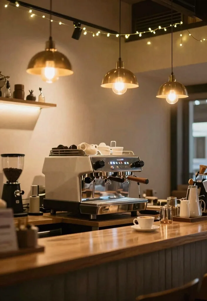 18 Coffee Bar Ideas for Home That Feel Like a Boutique Cafe 13. Elegant Lighting 0