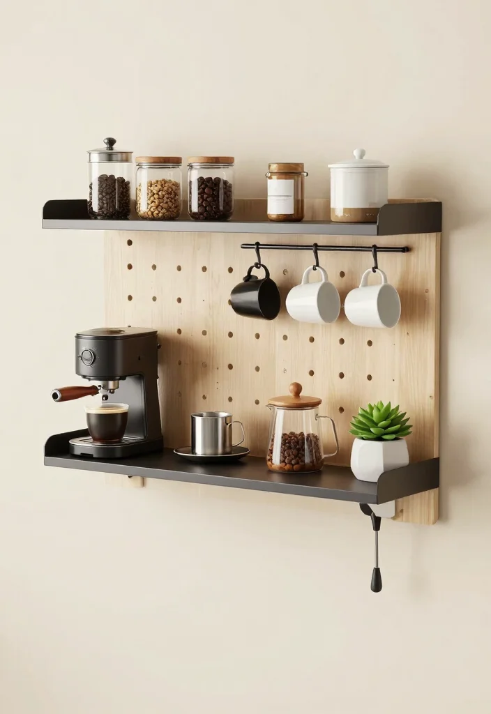 18 Coffee Bar Ideas for Home That Feel Like a Boutique Cafe 5. Wall Mounted Coffee Bar 0