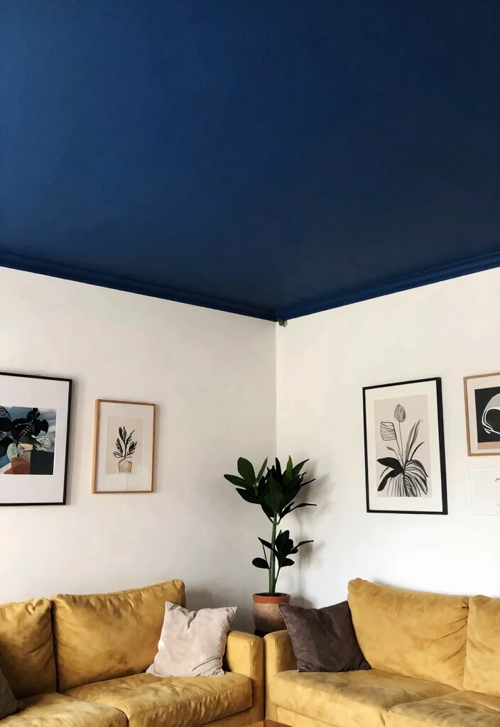 18 Colorful Living Room Decor Ideas That Feel Bold but Tasteful 66 18 Colorful Living Room Decor Ideas That Feel Bold but Tasteful 16. Bold Ceiling Colors 0