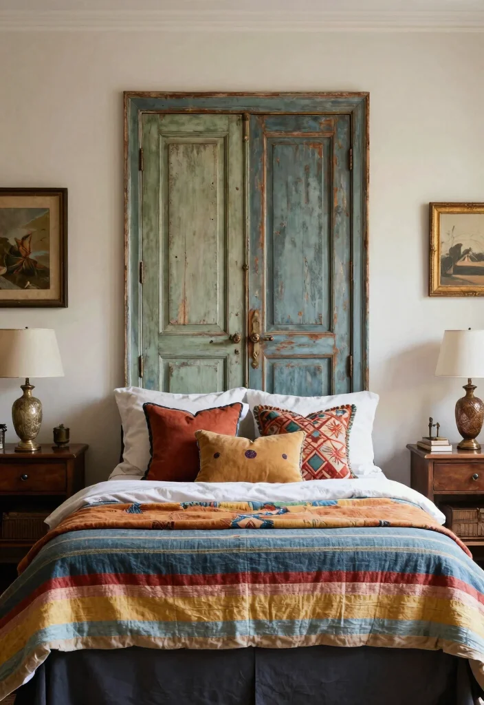 18 Headboard Design Ideas That Make the Bed the Star 42 18 Headboard Design Ideas That Make the Bed the Star 12. Repurposed Materials 0