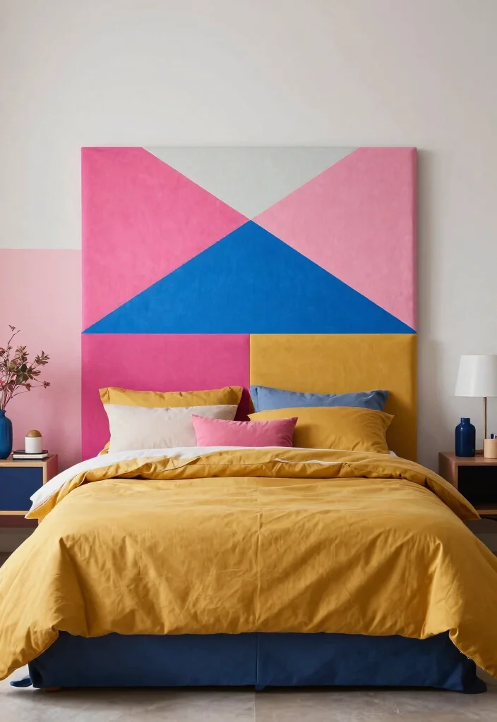 18 Headboard Design Ideas That Make the Bed the Star 44 18 Headboard Design Ideas That Make the Bed the Star 14. Color Blocked Designs 0