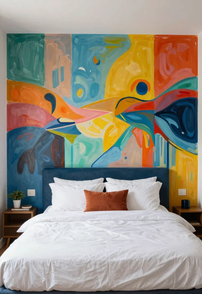 18 Headboard Design Ideas That Make the Bed the Star 58 18 Headboard Design Ideas That Make the Bed the Star 18. Artistic Mural Headboards 0