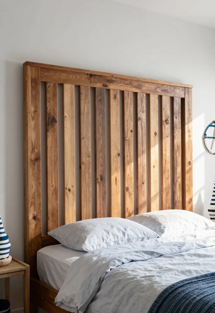 18 Headboard Design Ideas That Make the Bed the Star 23 18 Headboard Design Ideas That Make the Bed the Star 3. Vertical Slat Wonder 0