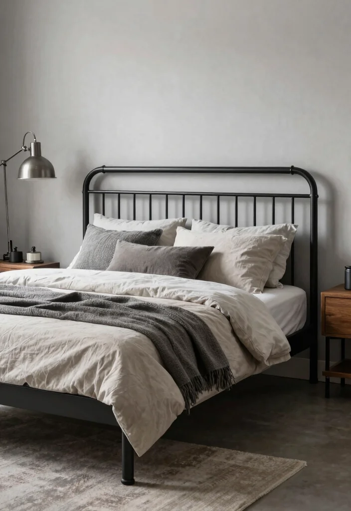 18 Headboard Design Ideas That Make the Bed the Star 38 18 Headboard Design Ideas That Make the Bed the Star 8. Industrial Metal Headboards 0