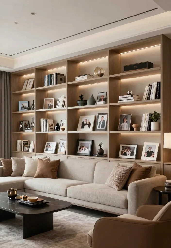 18 Long Rectangle Living Room Layout Ideas: Furniture Arrangement 40 18 Long Rectangle Living Room Layout Ideas Furniture Arrangement 10. Built In Shelving 0