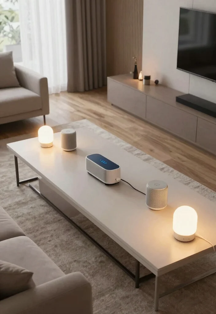 18 Long Rectangle Living Room Layout Ideas: Furniture Arrangement 67 18 Long Rectangle Living Room Layout Ideas Furniture Arrangement 17. Smart Technology Integration 0